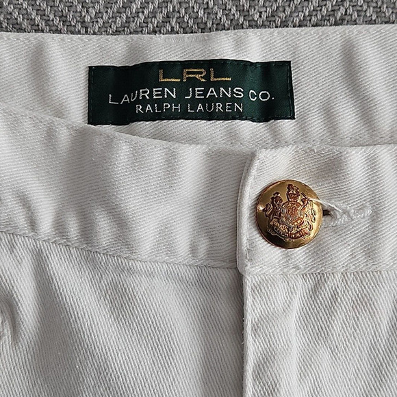 Lauren Ralph Lauren Green Label Jeans White Classic Straight Women’s Size 6 - Picture 8 of 16